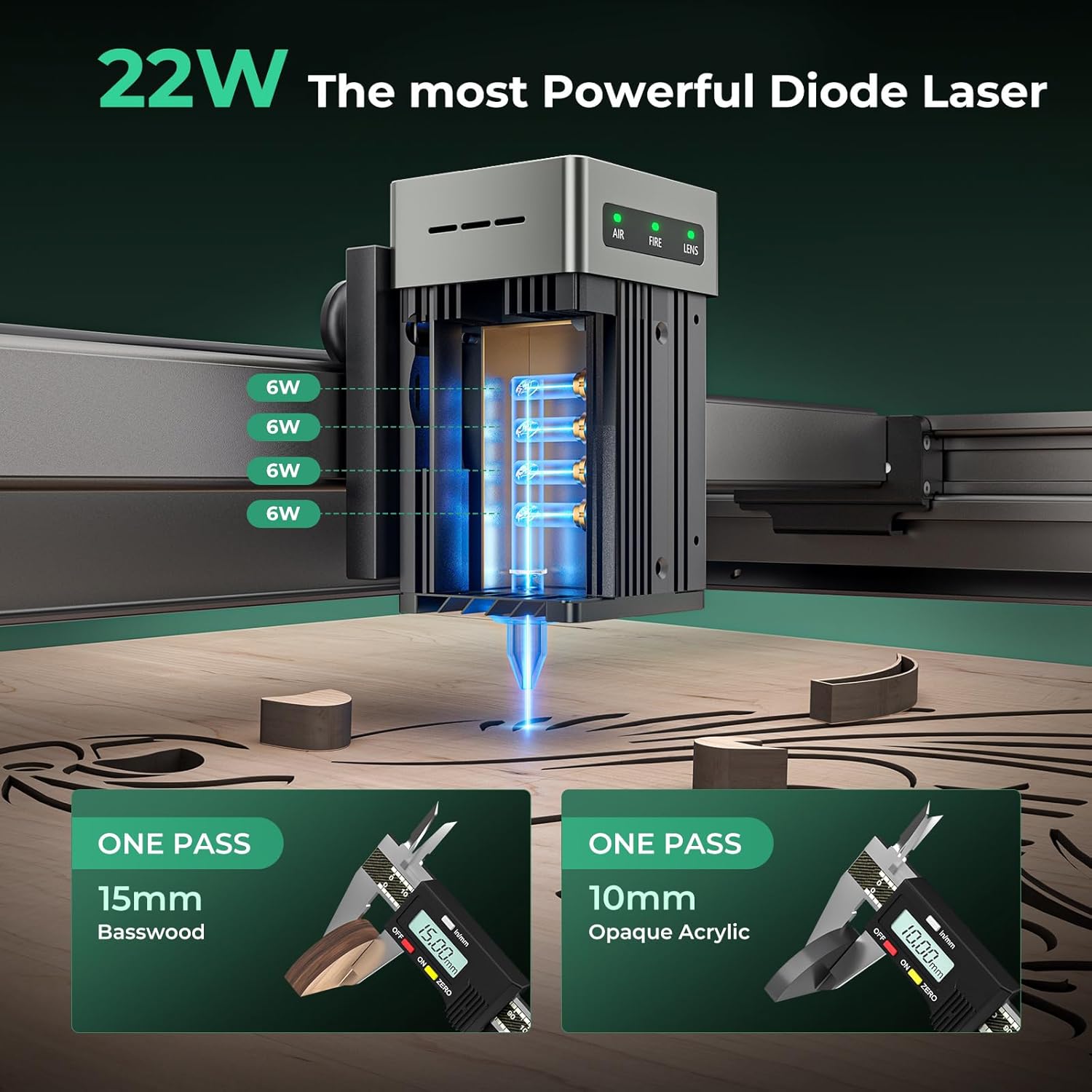 Falcon2 22W Diode Laser Engraver