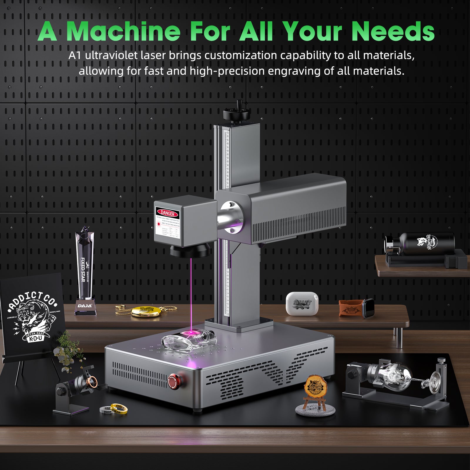 MR.CARVE A1 UV Fiber Laser Marking Machine