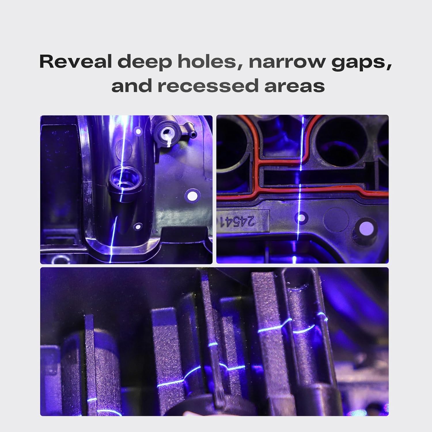 Creality 3D Scanner Sermoon S1 for Engineering Printing, 1+7+34 Blue Laser Handheld Scanner with 90FPS Scan Range (5mm-4m) & 0.02mm Accuracy, Deep Hole Detection 0.1mm, Compatible with Windows/macOS