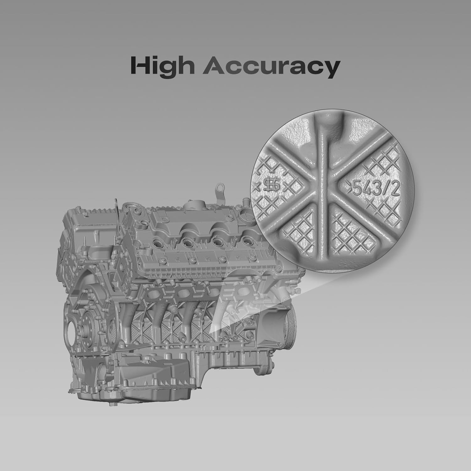 Creality 3D Scanner Sermoon S1 for Engineering Printing, 1+7+34 Blue Laser Handheld Scanner with 90FPS Scan Range (5mm-4m) & 0.02mm Accuracy, Deep Hole Detection 0.1mm, Compatible with Windows/macOS