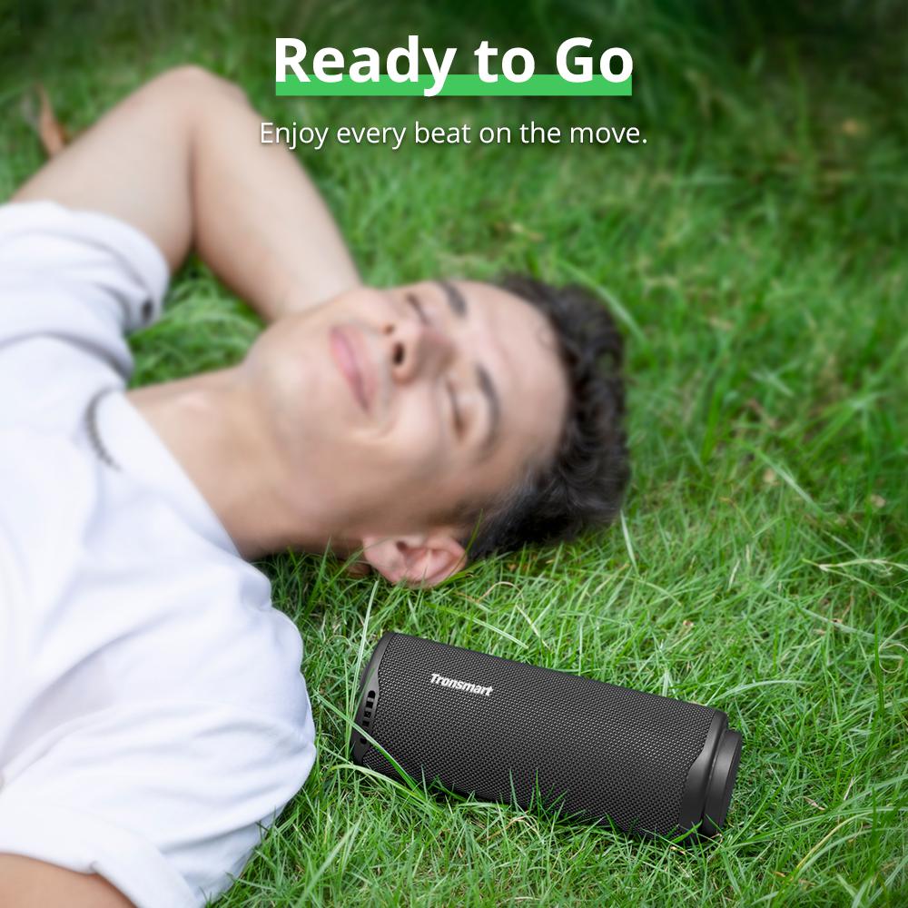 Tronsmart T8 Portable Outdoor Speaker, 40W Power, 18 Hours Playtime - Black