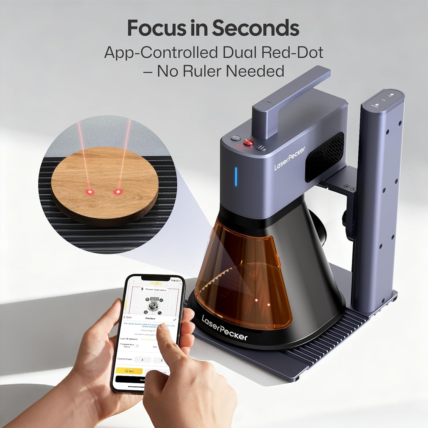 LaserPecker LP2 Plus 10W Desktop Laser Engraver & Cutter