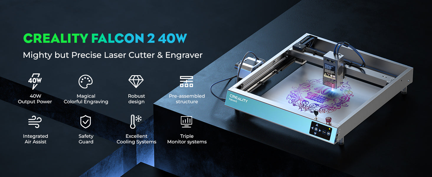 Load video: Falcon2 40W Diode Laser Engraver