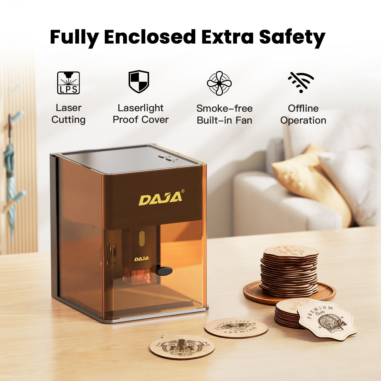 DAJA DJ6 Pro Enclosed Laser Engraving Machine