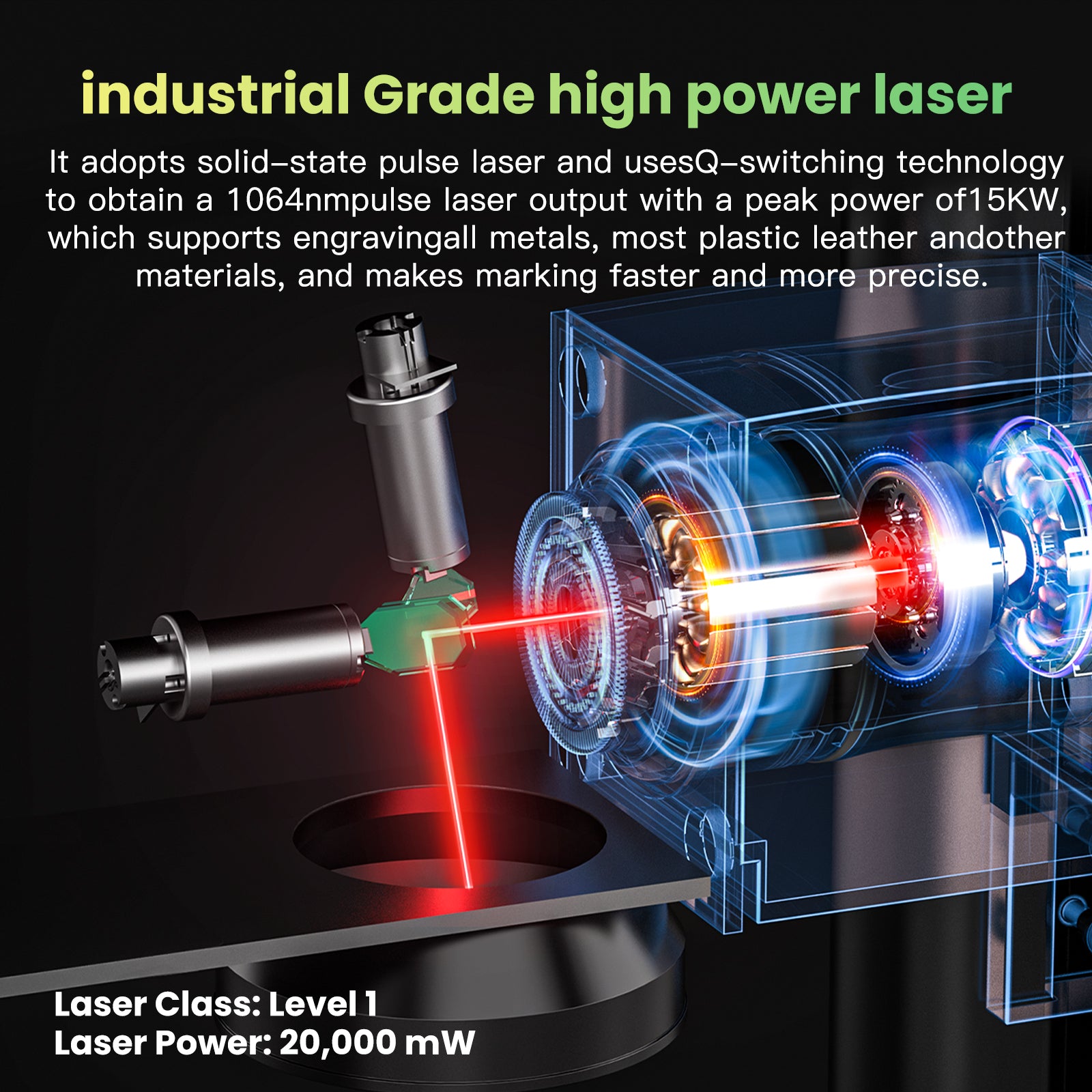 MR.CARVE S4 High Precision Fiber Laser Marking Machine