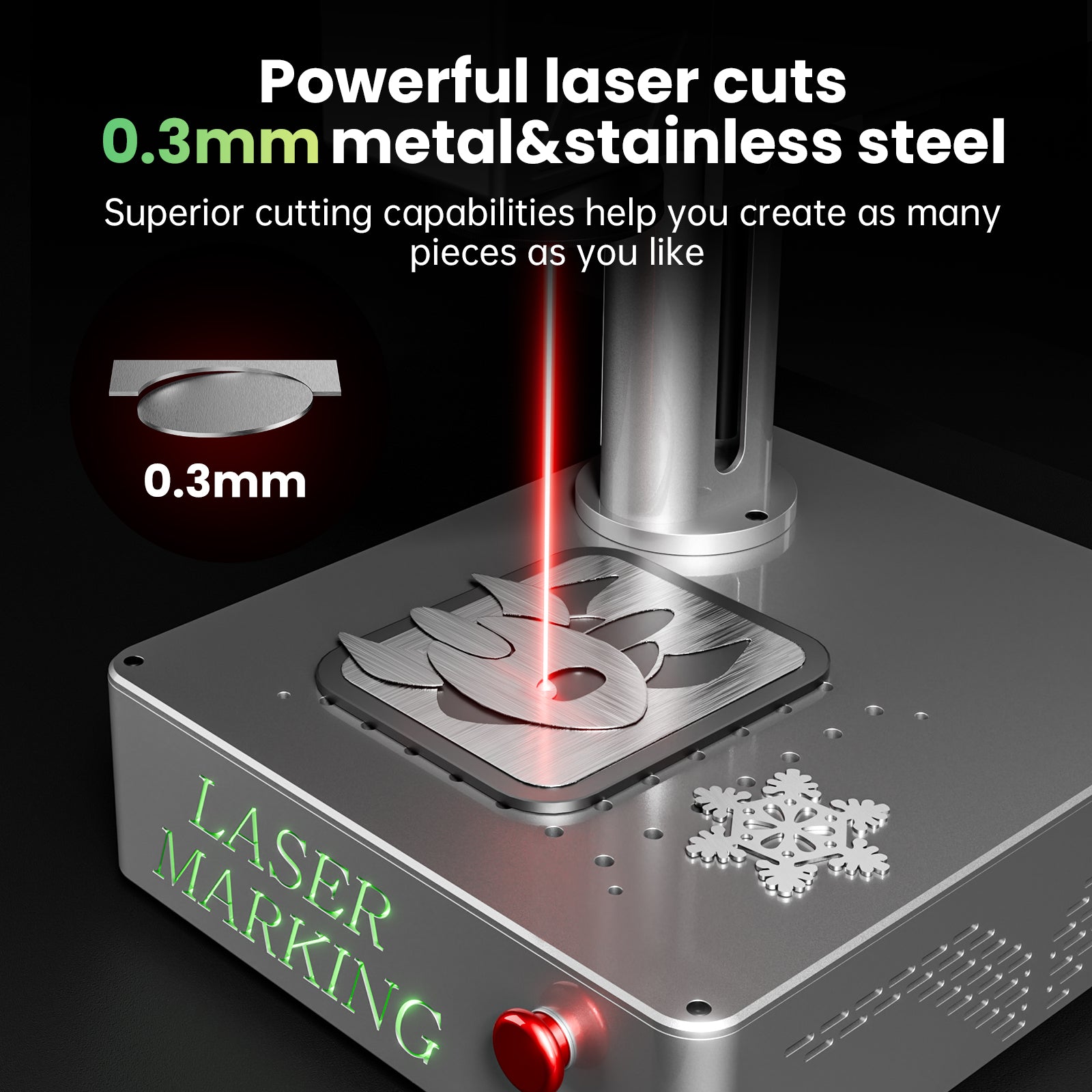 MR.CARVE S4 High Precision Fiber Laser Marking Machine