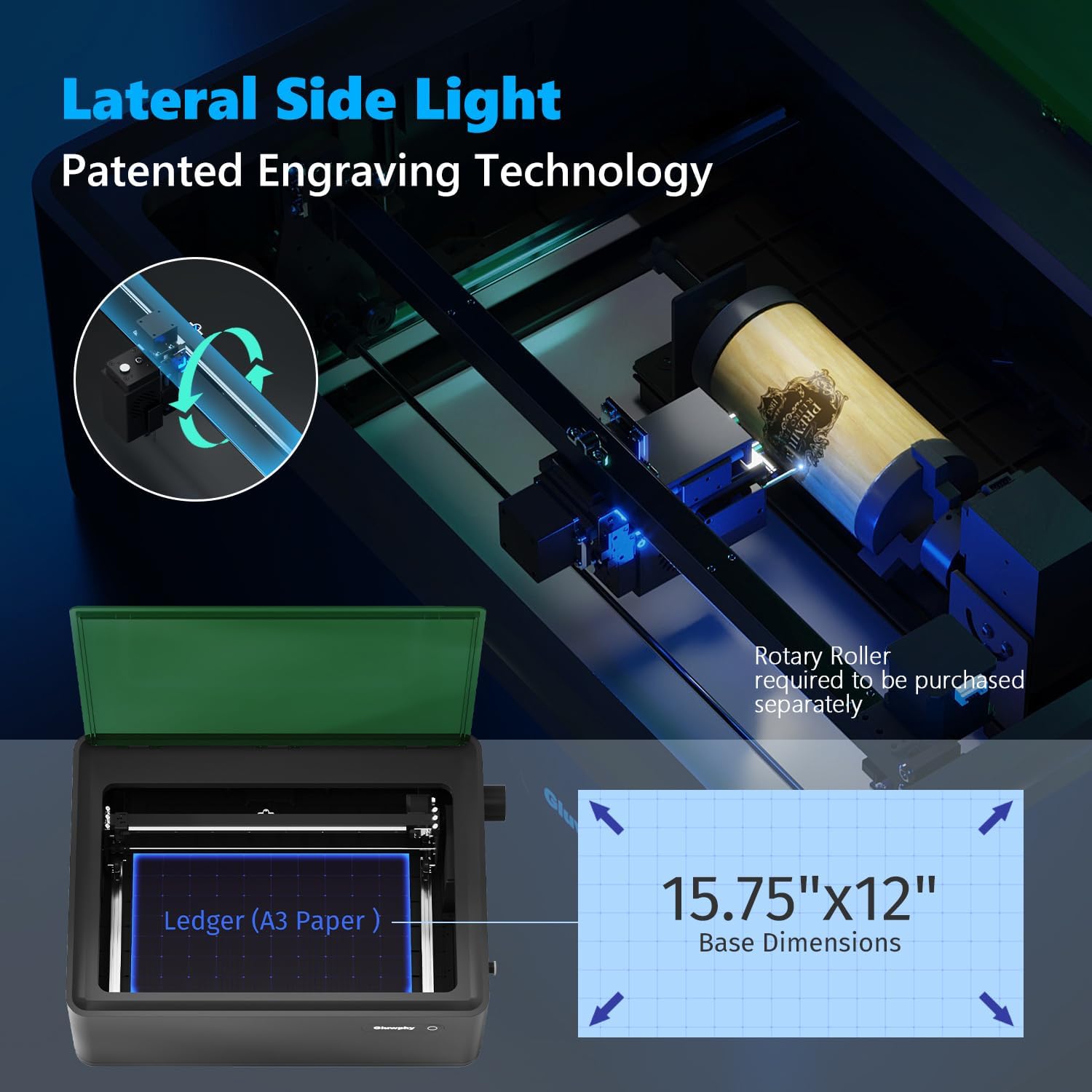 Gluwphy Laser Engraver Machine 10000mW(10W)