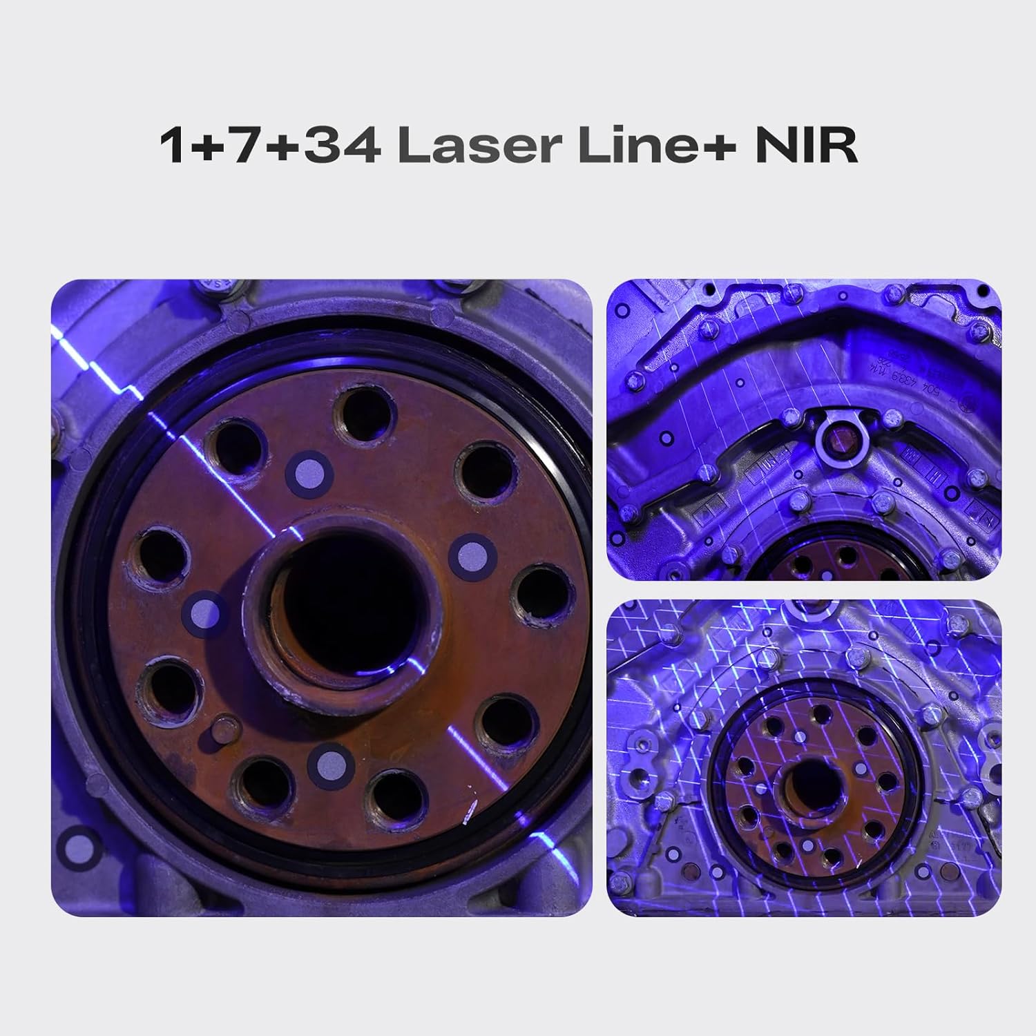 Creality 3D Scanner Sermoon S1 for Engineering Printing, 1+7+34 Blue Laser Handheld Scanner with 90FPS Scan Range (5mm-4m) & 0.02mm Accuracy, Deep Hole Detection 0.1mm, Compatible with Windows/macOS