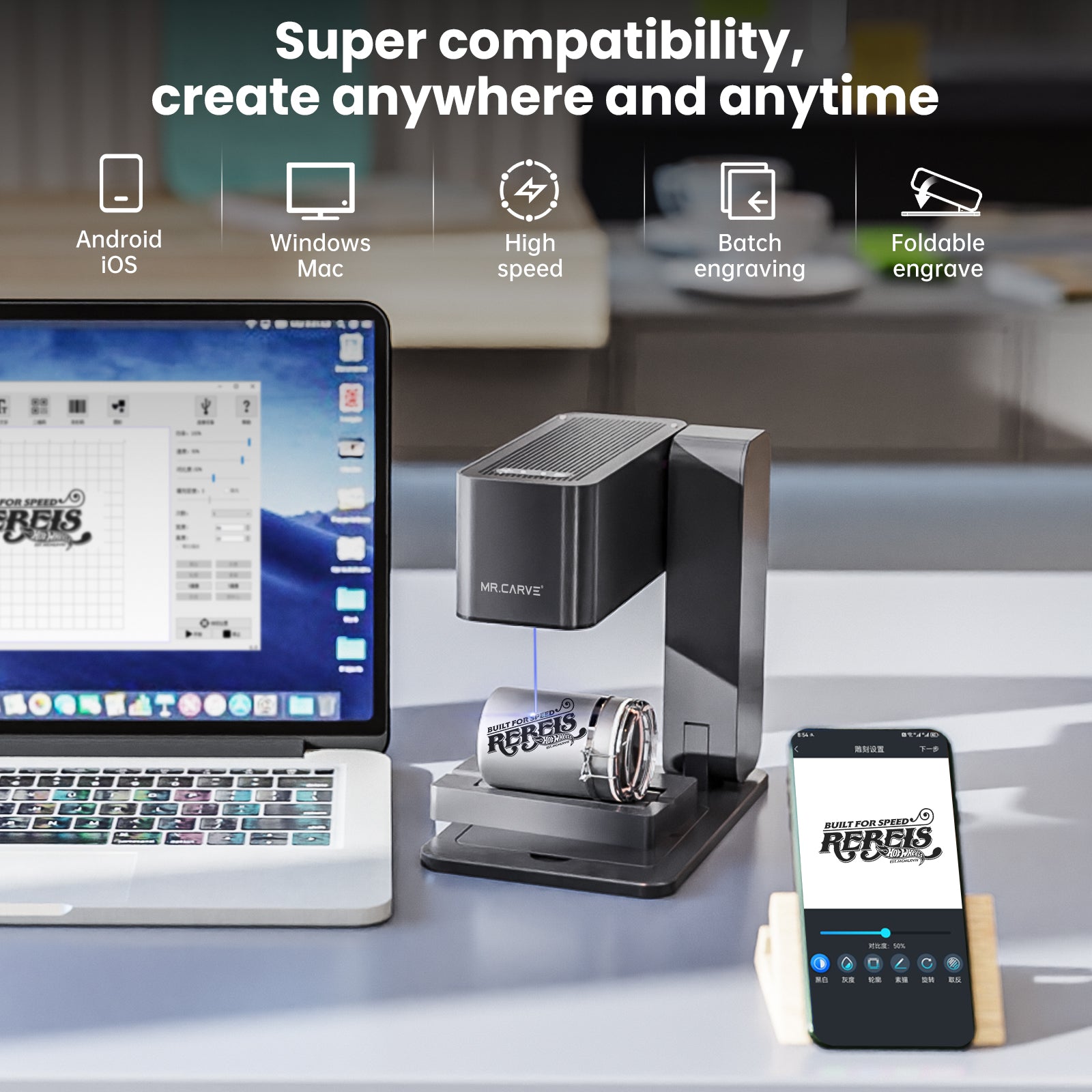 MR.CARVE C1 Portable Laser Engraving Machine