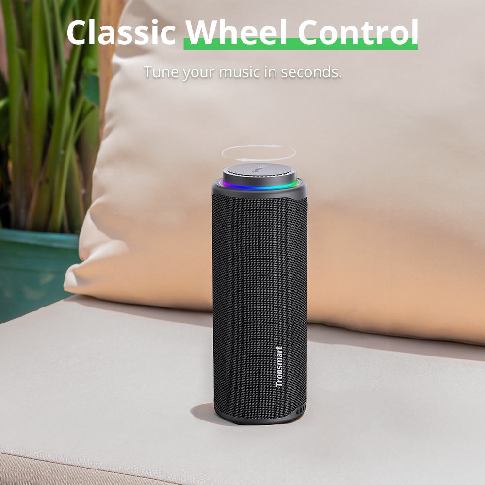 Tronsmart T8 Portable Outdoor Speaker, 40W Power, 18 Hours Playtime - Black