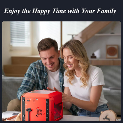 AlgoLaser 3W Smart Laser Engraver Machine, 48W Total Power, Class 1 Portable Laser Cutter with Built-in 2.0 AlgoOS System, No Computer Required, Laser Engraving for Wood, Acrylic, Leather.