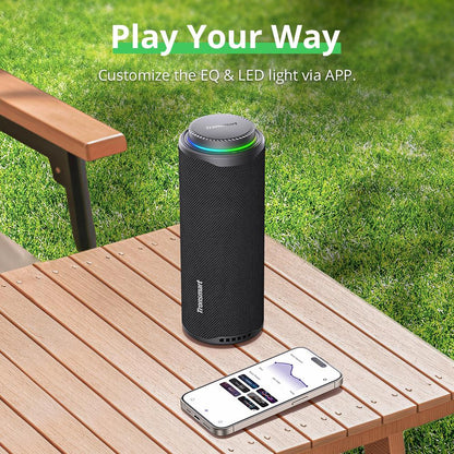 Tronsmart T8 Portable Outdoor Speaker, 40W Power, 18 Hours Playtime - Black