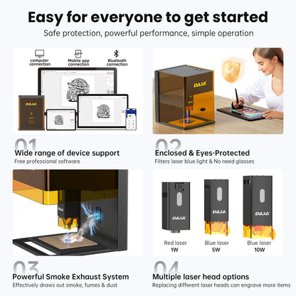 DAJA DJ6 Pro Enclosed Laser Engraving Machine