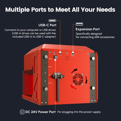 AlgoLaser 3W Smart Laser Engraver Machine, 48W Total Power, Class 1 Portable Laser Cutter with Built-in 2.0 AlgoOS System, No Computer Required, Laser Engraving for Wood, Acrylic, Leather.