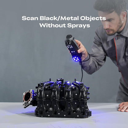 Creality 3D Scanner Sermoon S1 for Engineering Printing, 1+7+34 Blue Laser Handheld Scanner with 90FPS Scan Range (5mm-4m) & 0.02mm Accuracy, Deep Hole Detection 0.1mm, Compatible with Windows/macOS