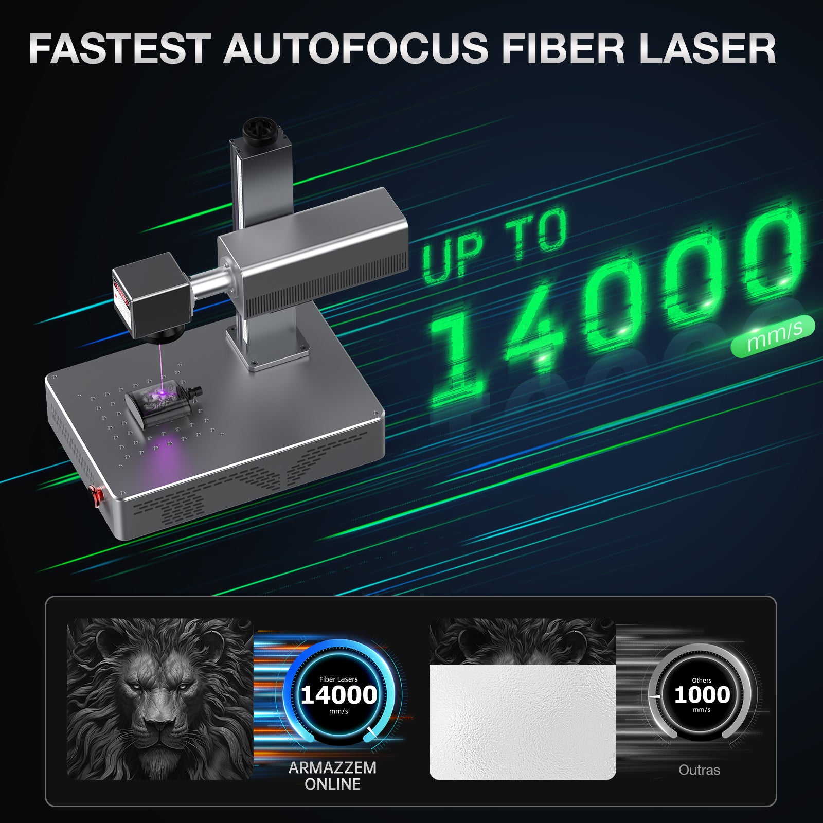 MR.CARVE A1 UV Fiber Laser Marking Machine