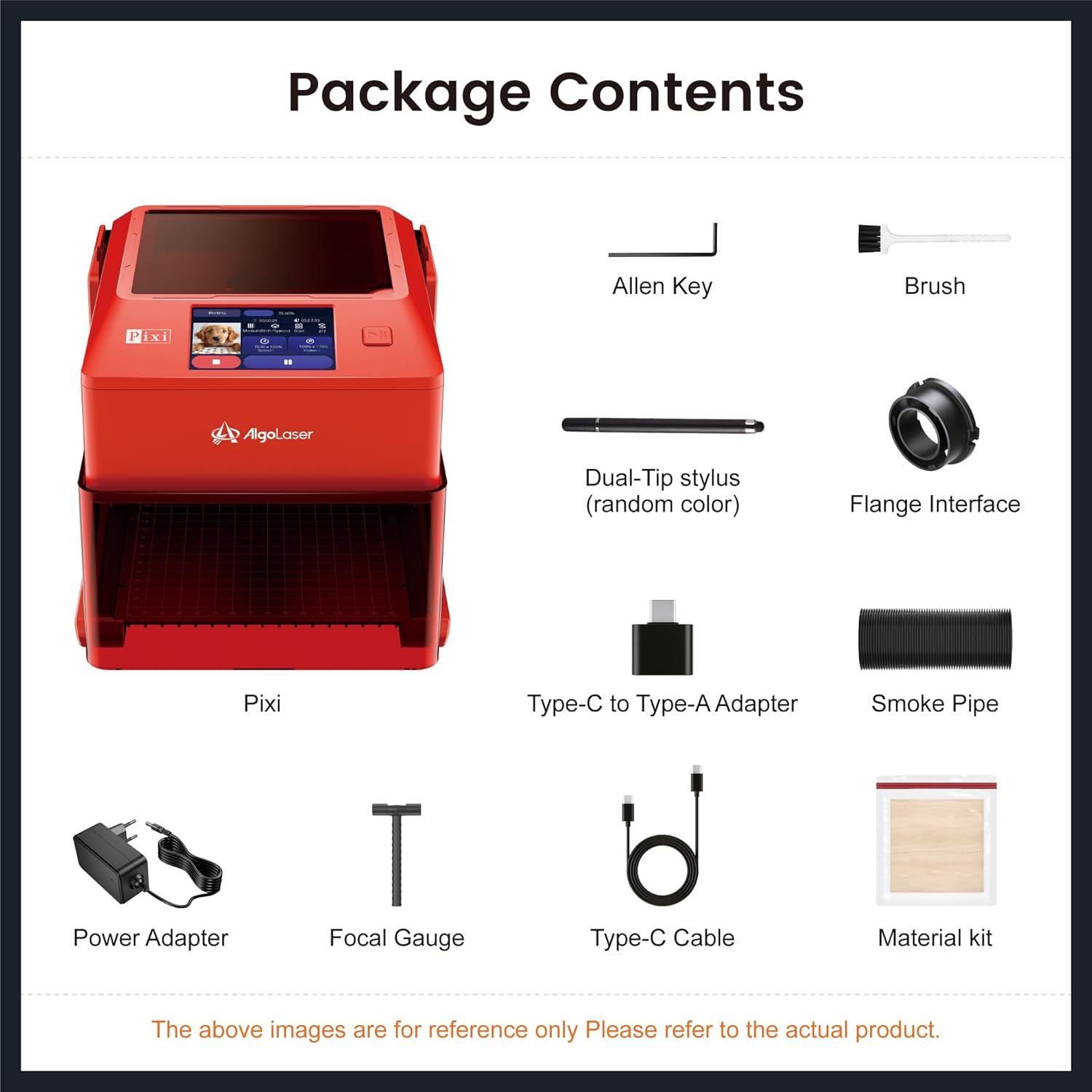 AlgoLaser 3W Smart Laser Engraver Machine, 48W Total Power, Class 1 Portable Laser Cutter with Built-in 2.0 AlgoOS System, No Computer Required, Laser Engraving for Wood, Acrylic, Leather.